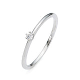 Ring 18 kt WG, 1 Brill. 0,05 ct, TW-si