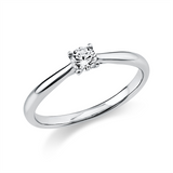 Ring 18 kt WG, 1 Brill. 0,20 ct, TW-si