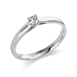 Ring 18 kt WG, 1 Brill. 0,15 ct, TW-si