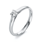 Ring 14 kt WG, 1 Brill. 0,25 ct, TW-si