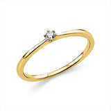 Ring 18 kt GG, 1 Brill. 0,05 ct, TW-si