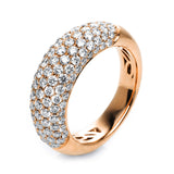 Ring 18 kt RG, 107 Brill. 1,93 ct, TW-vsi/si