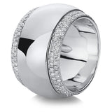 Ring 18 kt WG, 204 Brill. 1,57 ct, TW-vsi