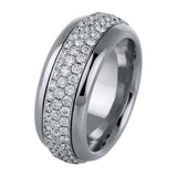Ring 18 kt WG, 129 Brill. 2,20 ct, TW-vsi