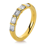 Ring 18 kt GG, 5 Sm.schliff 1,24 ct, TW-vsi/si