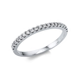 Ring 18 kt WG, 19 Brill. 0,21 ct, TW-si