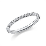 Ring 950 Pt Platin, 37 Brill. 0,48 ct, TW-si