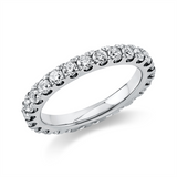 Ring 950 Pt Platin, 26 Brill. 1,06 ct, TW-si