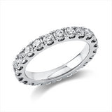 Ring 18 kt WG, 23 Brill. 2,00 ct, TW-si