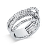 Ring 18 kt WG, 107 Brill. 1,54 ct, TW-si
