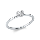 Ring 14 kt WG, 10 Brill. 0,07 ct, TW-si