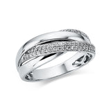Ring 18 kt WG, 68 Brill. 0,35 ct, TW-si