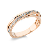 Ring 18 kt RG, 21 Brill. 0,21 ct, TW-vsi