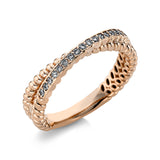 Ring 18 kt RG, 20 Brill. 0,20 ct, TW-vsi