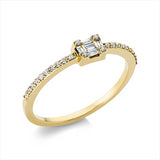 Ring 18 kt GG, 29 Fant-Schl. 0,17 ct, TW-si