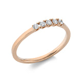 Ring 18 kt RG, 5 Brill. 0,15 ct, TW-si