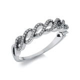 Ring 18 kt WG, 60 Brill. 0,15 ct, TW-si