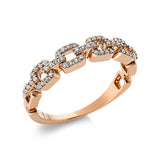 Ring 18 kt RG, 52 Brill. 0,20 ct, TW-si