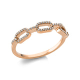 Ring 18 kt RG, 60 Dia. 0,11 ct, TW-si