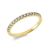 Ring 18 kt GG, 15 Brill. 0,25 ct, TTLB-si