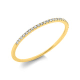 Ring 18 kt GG, 27 Dia. 0,08 ct, W-si
