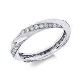 Ring 18 kt WG, 56 Brill. 0,72 ct, TW-vsi