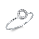 Ring 18 kt WG, 10 Brill. 0,12 ct, TW-si