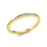 Ring 18 kt GG, 25 Brill. 0,09 ct, TW-si