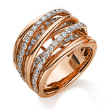 Ring 18 kt RG, 79 Brill. 1,76 ct, TW-vsi/si