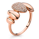 Ring 14 kt RG, 95 Brill. 0,23 ct, TW-si