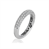 Ring 18 kt WG, 107 Brill. 1,29 ct, TW-vsi/si