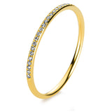Ring 18 kt GG, 31 Brill. 0,10 ct, TW-si