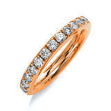 Ring 14 kt RG, 27 Brill. 1,24 ct, TW-si