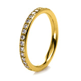 Ring 18 kt GG, 36 Brill. 0,77 ct, TW-si