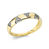 Ring 18 kt GG, 25 Brill. 0,09 ct, TW-si