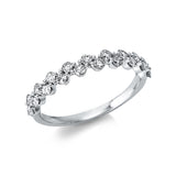 Ring 18 kt WG, 20 Brill. 0,50 ct, TW-si