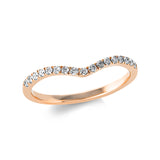 Ring 18 kt RG, 17 Brill. 0,18 ct, TW-si