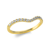 Ring 18 kt GG, 17 Brill. 0,29 ct, TW-si