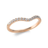 Ring 18 kt RG, 17 Brill. 0,28 ct, TW-si
