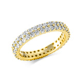Ring 18 kt GG, 70 Brill. 1,50 ct, TW-si