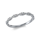 Ring 18 kt WG, 21 Brill. 0,23 ct, TW-si