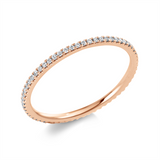 Ring 14 kt RG, 54 Brill. 0,21 ct, TW-si