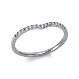 Ring 18 kt WG, 15 Brill. 0,09 ct, TW-si