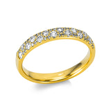 Ring 18 kt GG, 42 Brill. 0,45 ct, TW-si