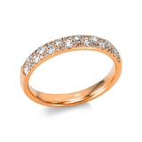 Ring 18 kt RG, 42 Brill. 0,44 ct, TW-si