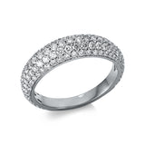 Ring 18 kt WG, 141 Brill. 1,18 ct, TW-si