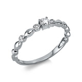 Ring 18 kt WG, 7 Brill. 0,17 ct, TW-si