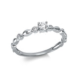 Ring 18 kt WG, 7 Brill. 0,25 ct, TW-si