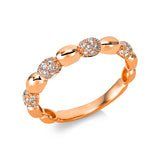 Ring 18 kt RG, 52 Brill. 0,28 ct, TW-si