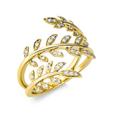 Ring 18 kt GG, 41 Brill. 0,18 ct, W-si
